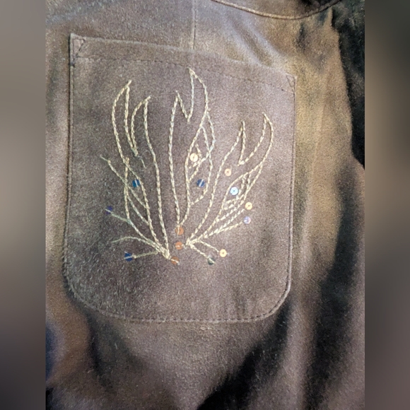 B&C Marble Gray Leather Pants - Picture 8 of 15